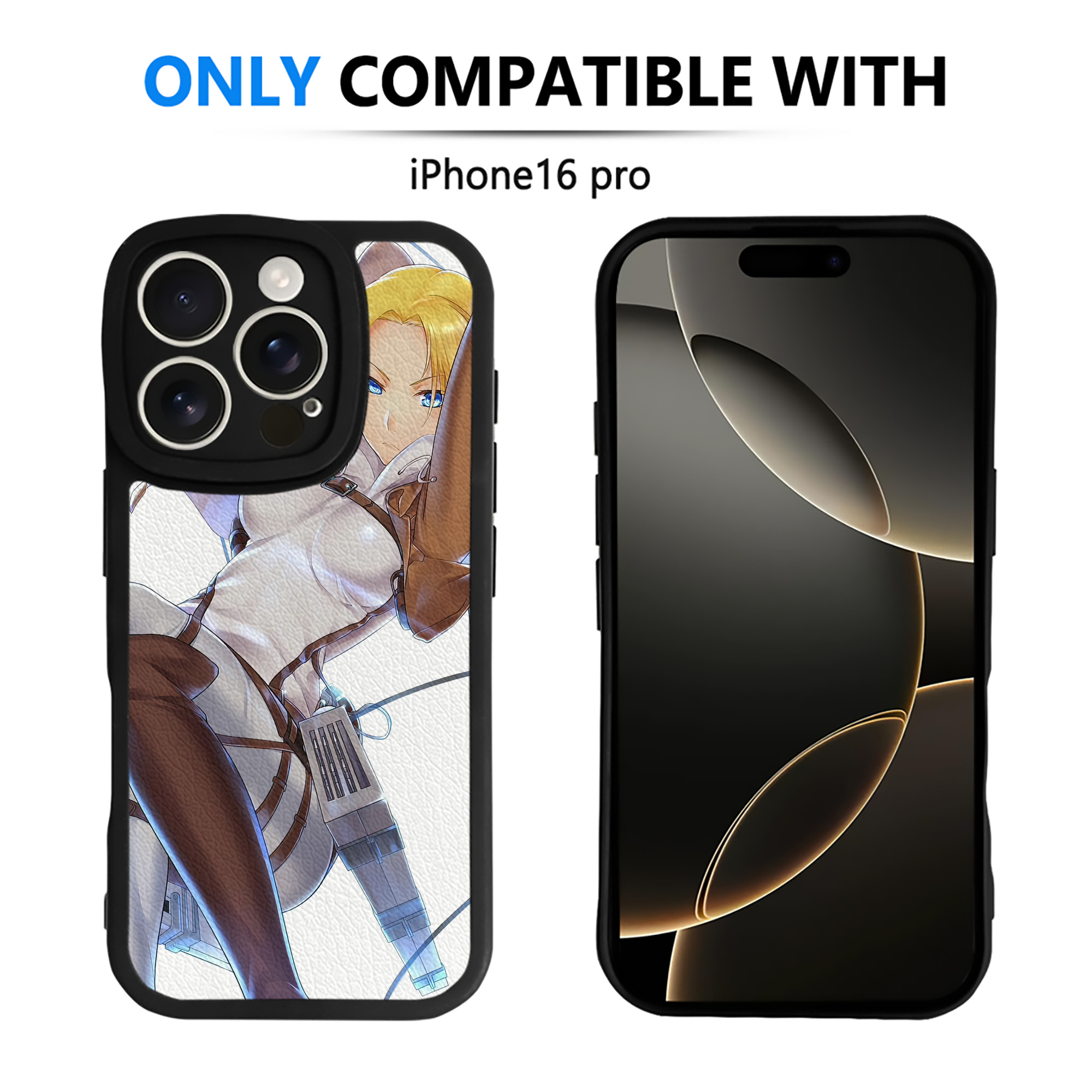 （画像用） 進撃の巨人 Attack on Titan 【iPhone 16シリーズ対応】シリコンスマホケース（レザー調） 材質：シリコン
